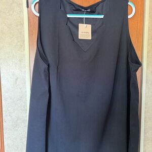 BloomChic Black Scalloped Edge Top